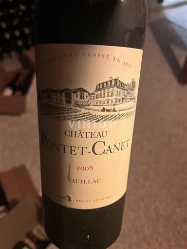 Bordeaux Pauillac Grand Cru Château Pontet-Canet 2008