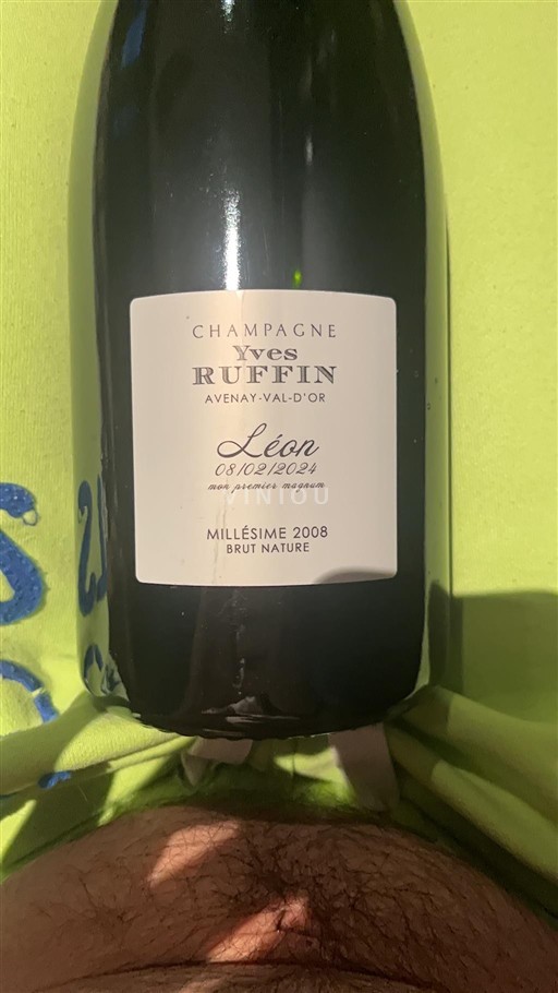 Champaña Champán Yves Ruffin Léon 2008