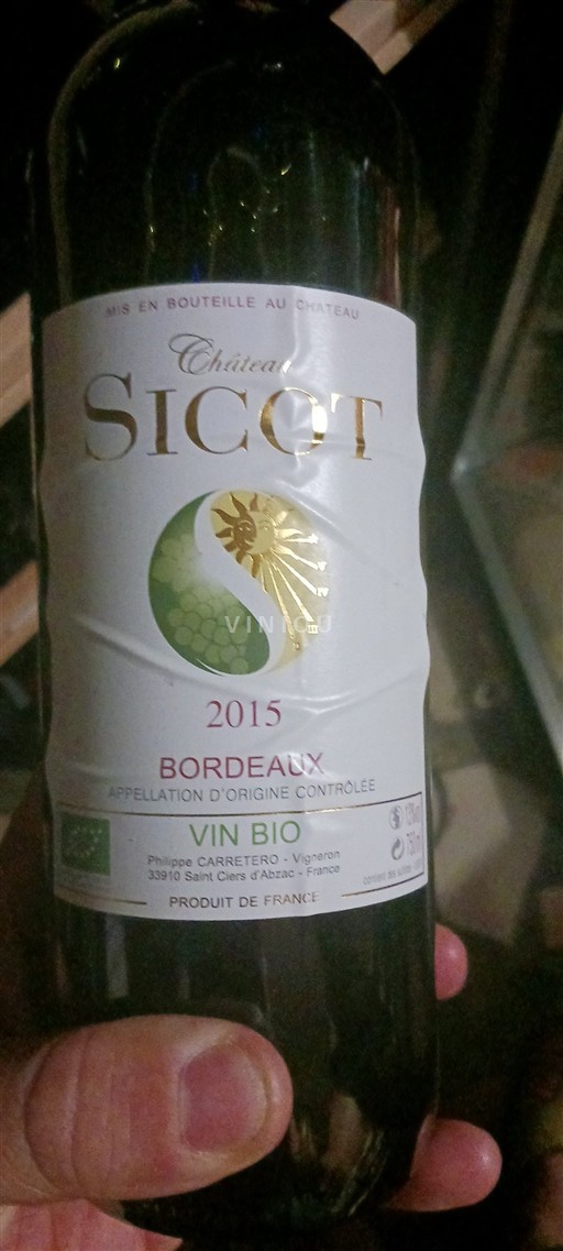 Bordeaux Château Sicot 2015