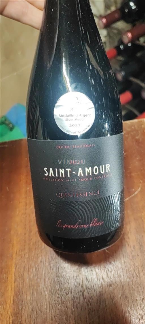 Vin Rouge sec Quintessence Les Grands Crus Blancs 2021 France Beaujolais Saint-Amour AOC