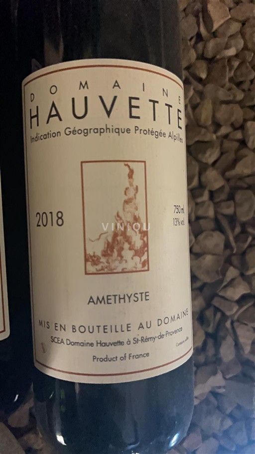 Alpit ja Rhônen maat Alpilles Domaine Hauvette Amethyste 2018