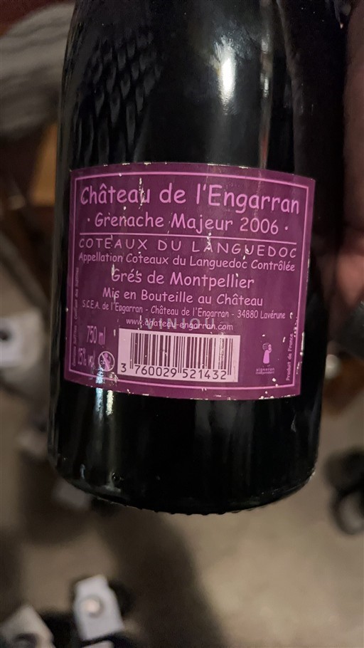 Languedoc Languedoc Hills Château L'Engarran Grenache Majeur 2006