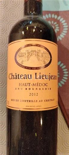 Bordeaux Haut-Médoc Cru Bourgeois Château Lieujean 2012