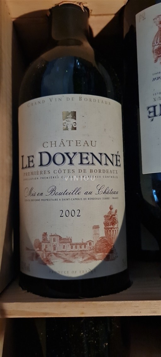 Bordeaux Premières-Côtes-de-Bordeaux Château Le Doyenné 2002