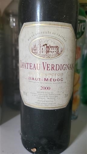 Bordeaux Haut-Médoc Cru Bourgeois Château Verdignan 2000
