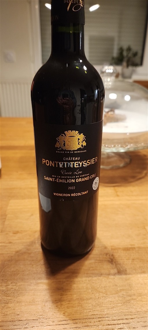 Bordeaux Saint-Émilion Grand Cru Château Pontet Teyssier Lino 2022