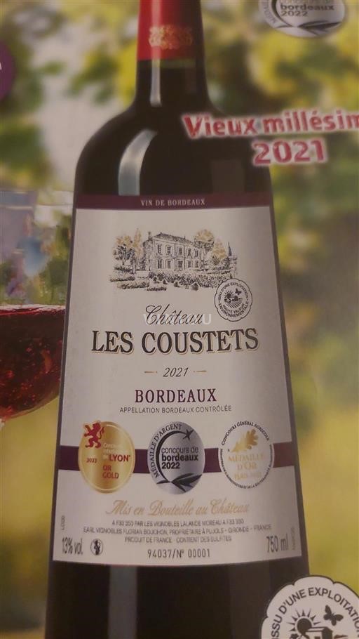 Bordéus Château Les Coustets 2021