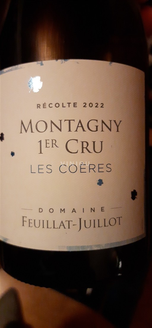 Burgundi Montagny Premier Cru Domaine Feuillat-Juillot Les Coères 2022