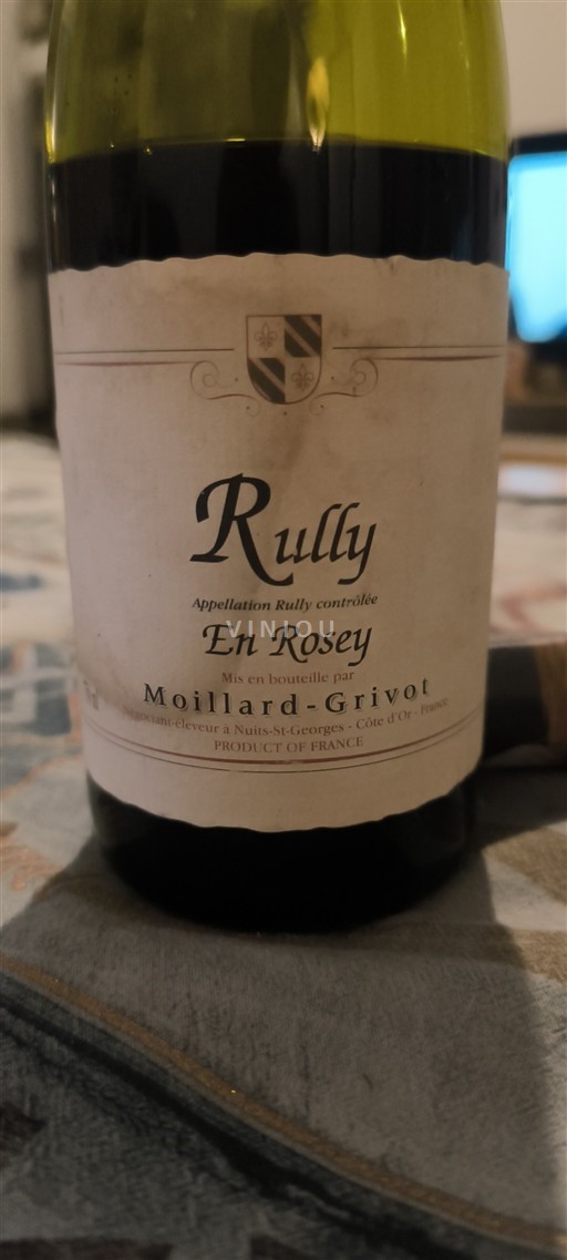 Burgund Rully Moillard-Grivot En Rosey 1996