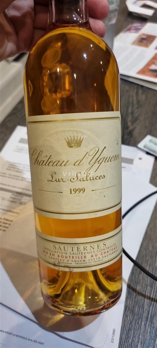 Bordeaux Sauternes Premier Cru Supérieur Château Yquem 1999