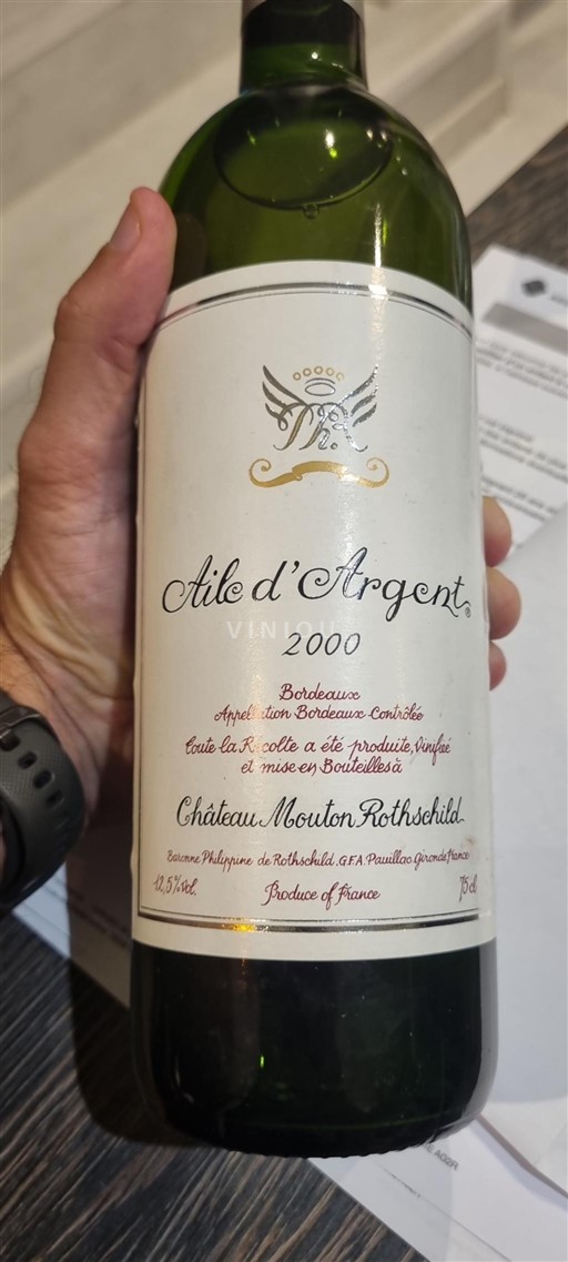 Bordeaux Château Mouton Rothschild Aile d'Argent 2000