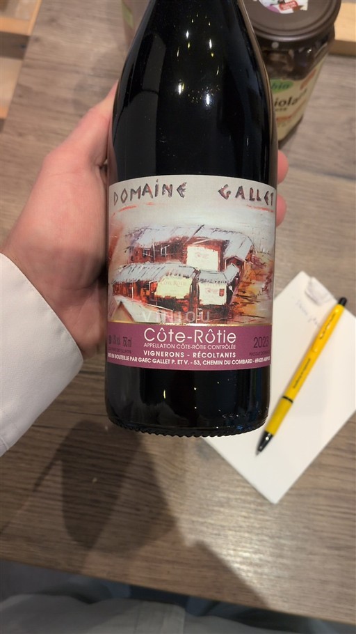 Rhône-dalen Côte-rôtie Domaine Gallet 2023