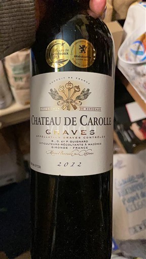 Bordeaux Graves Château Carolle 2012