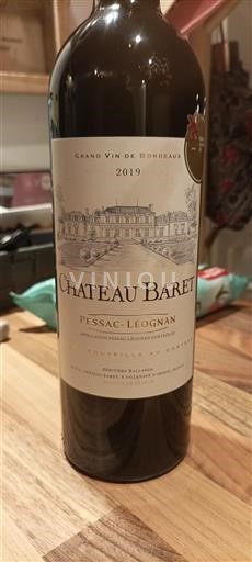 Bordeaux Pessac-Léognan Chateau Baret 2019