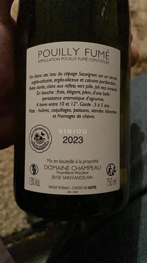 Loirevallei Pouilly-fumé Domaine Champeau 2023