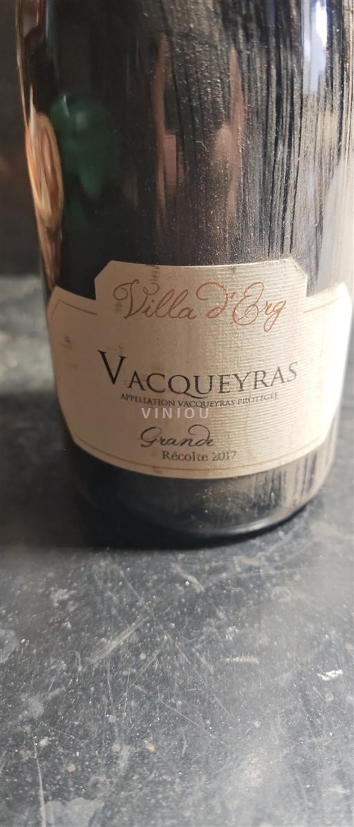 Rhône-dalen Vacqueyras Villa Erg Grande 2017