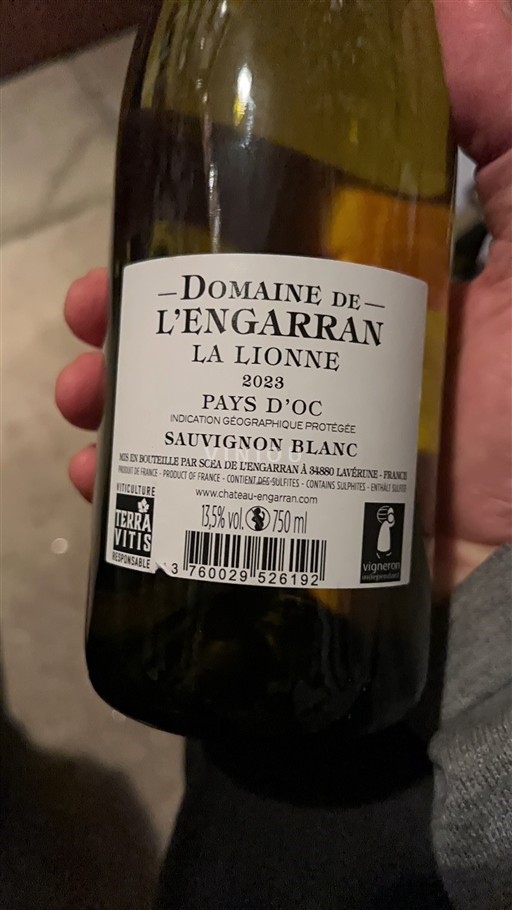 Languedoc-Roussillon Pays d'Oc Domaine L'Engarran La Lionne 2023