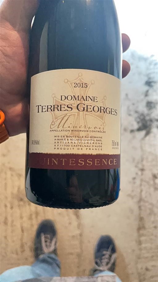 Languedoc Minervois Domaine Terres Georges Quintessence 2015