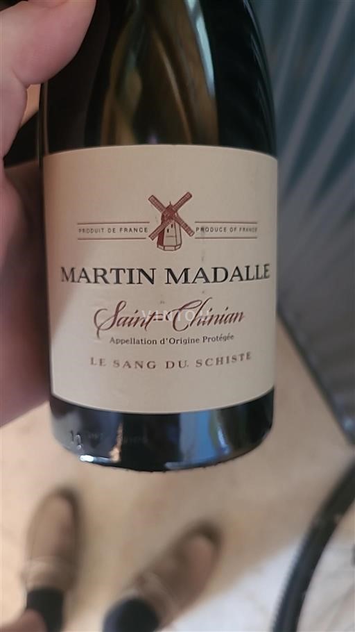 Vin Rouge sec Le Sang du Schiste Domaine Martin Madalle 2023 France Languedoc Saint-Chinian AOC