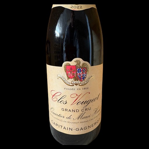 Vin Rouge sec Quartier de Marei Haut Capitain-Gagnerot 2022 France Bourgogne Clos-de-vougeot AOC Grand Cru