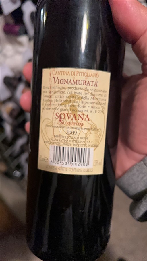 Tuscan Wines Chianti Cantina di Pitigliano Vignamurata 2009