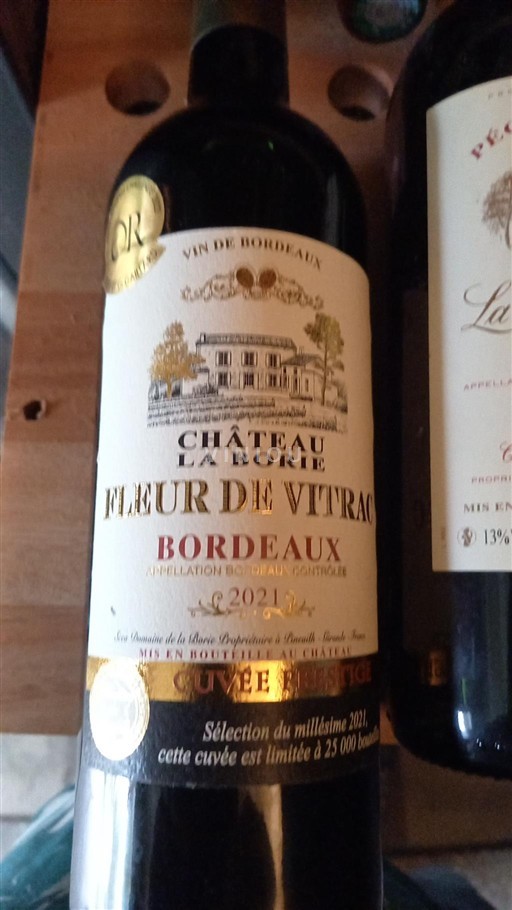 Bordeaux Château La Borie Fleur de Vitrac 2021