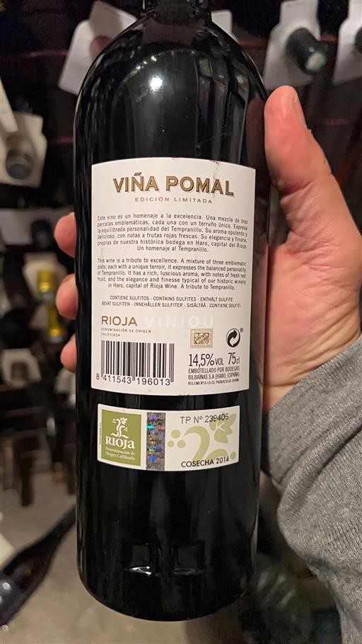 La Rioja Rioja Bodegas Bilbaínas Viña Pomal Edición Limitada 2014