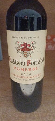 Bordeaux Pomerol Château Ferrand 2014