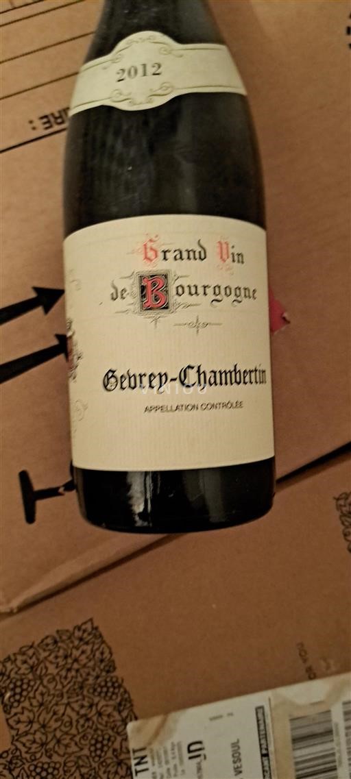 Bourgondië Gevrey-Chambertin Grand Cru Grand vin de Bourgogne 2012