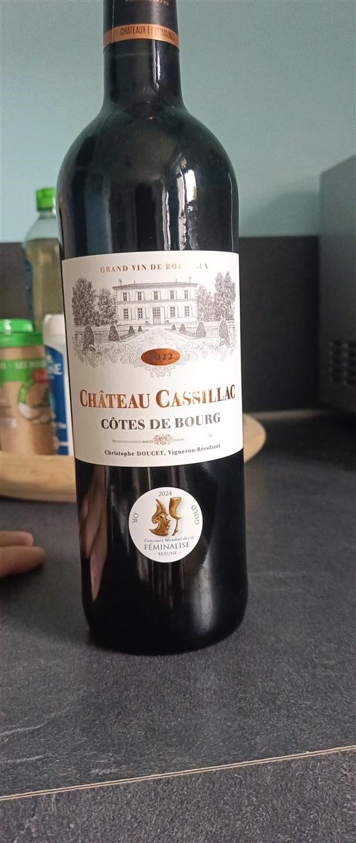 Burdeos Côtes-de-bourg Château Cassillac 2022