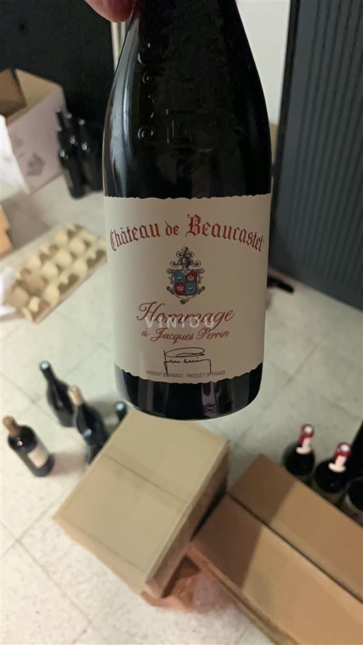Vallée du Rhône Châteauneuf-du-pape Château Beaucastel Hommage à Jacques Perrin 2012