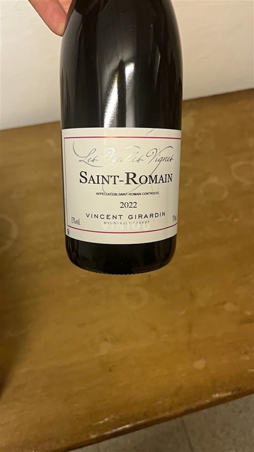 Burgundsko Saint-Romain Vincent Girardin Les Vieilles Vignes 2022