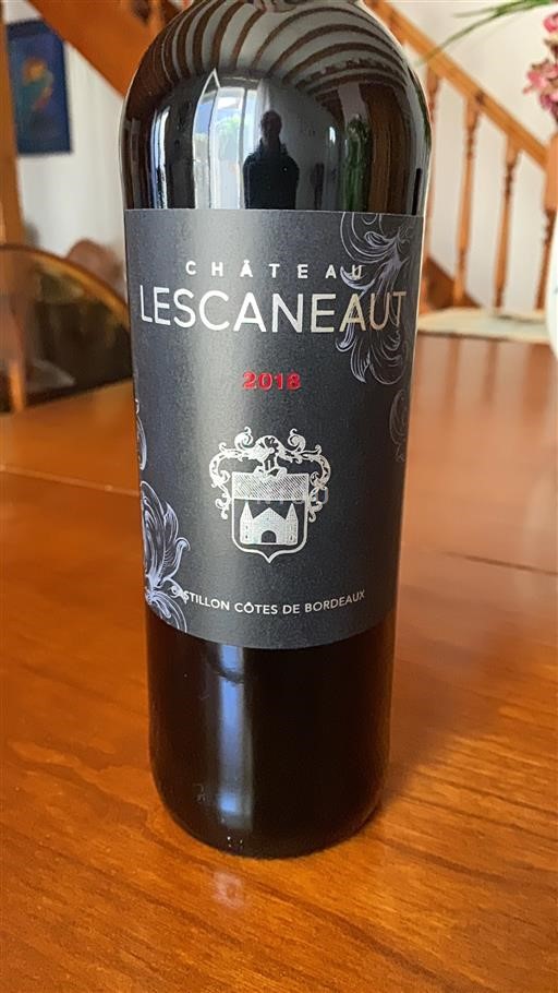 Bordeaux Castillon-côtes-de-bordeaux Château Lescaneaut 2018