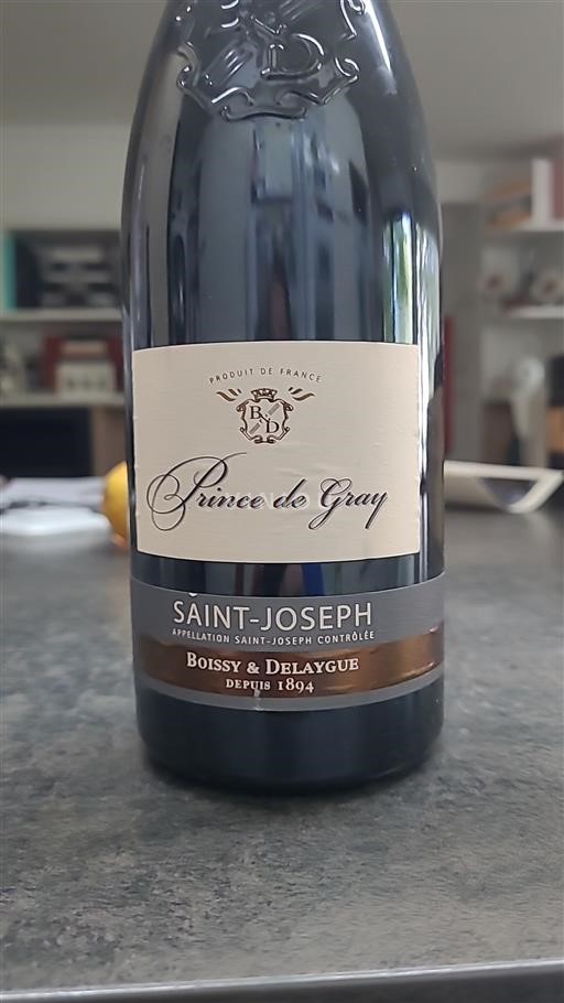 Rhône-dalen Saint-Joseph Boissy & Delaygue Prince de Gray 2018