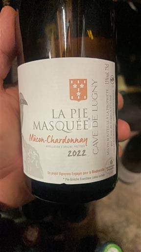 Burgundsko Mâcon a mâconské vesnice Cave de Lugny La Pie Masquée 2022