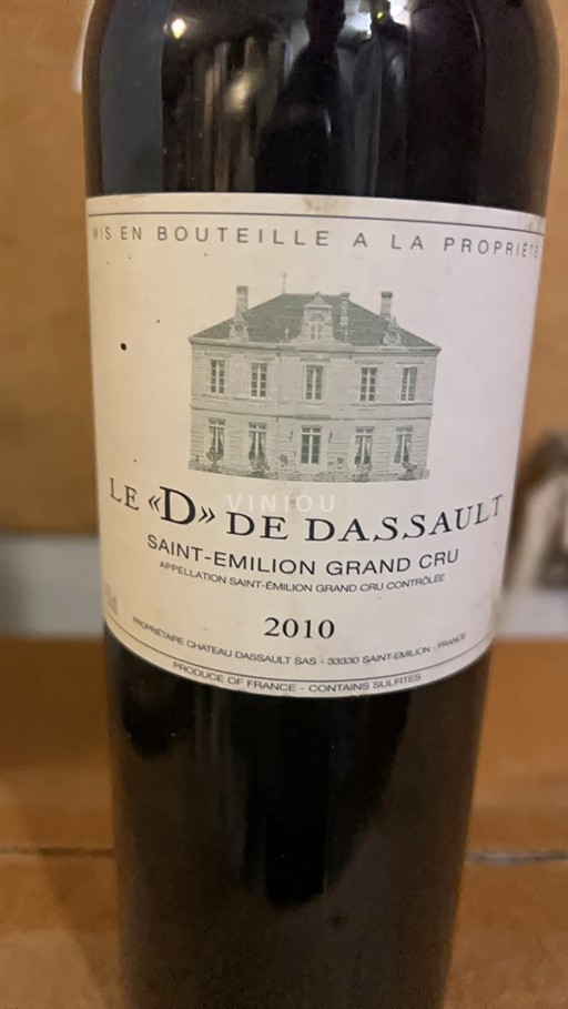 Bordeaux Saint-Émilion Grand Cru Dassault D de Dassault 2010