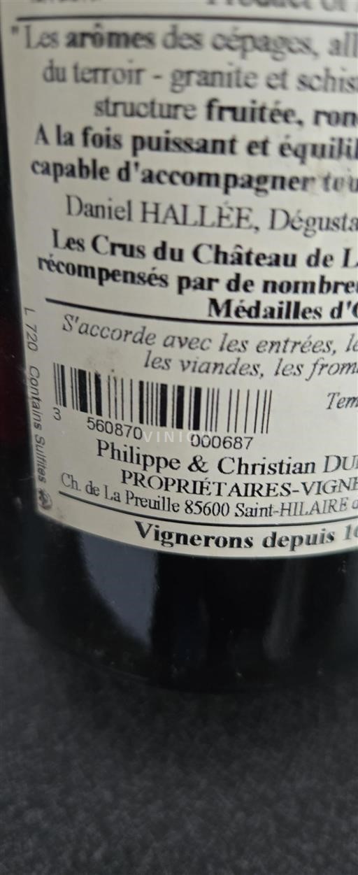 Loiretal Anjou Château La Préuille Ohne Jahrgang