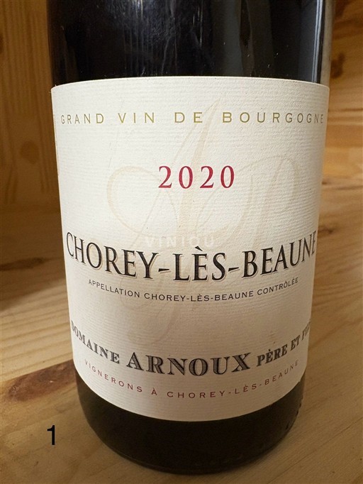 Vin Rouge sec Domaine Arnoux 2020 France Bourgogne Chorey-lès-beaune AOC