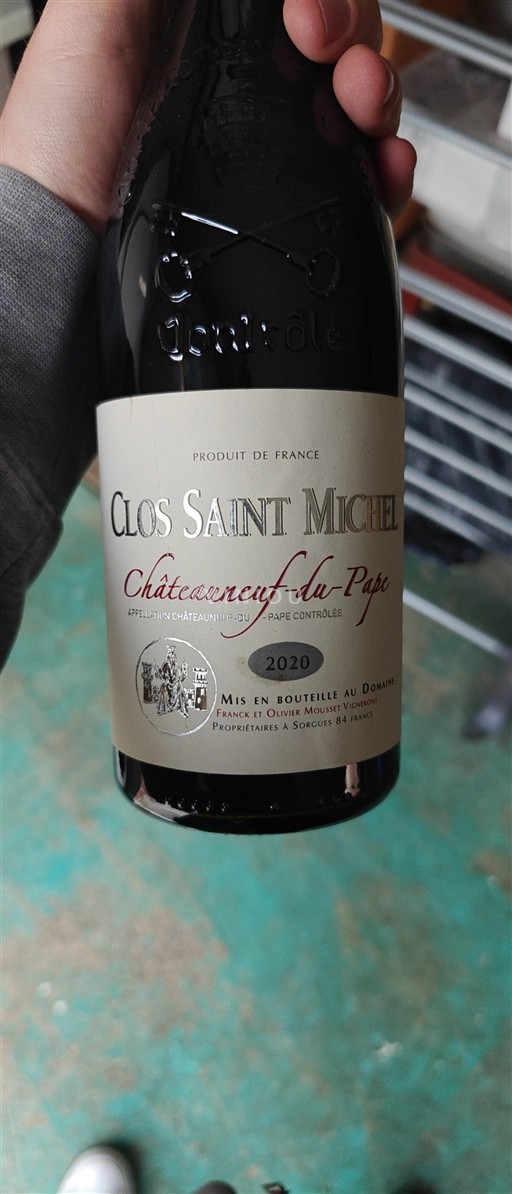 Vale do Ródano Châteauneuf-du-Pape Clos Saint Michel 2020