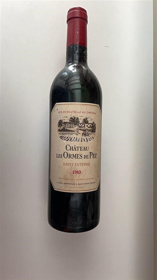 Bordeaux Saint-Estèphe Château Les Ormes de Pez 1983