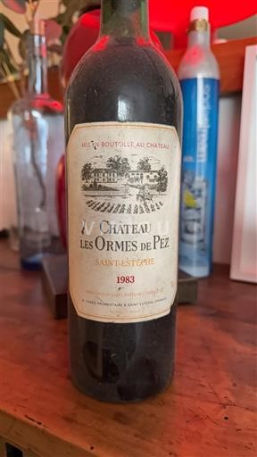 Bordeaux Saint-Estèphe Château Les Ormes de Pez 1983
