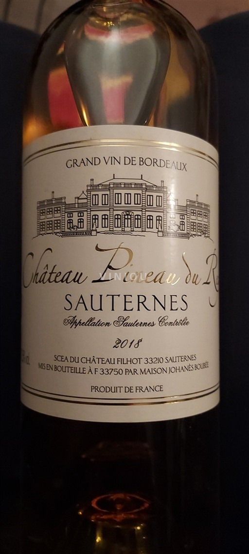 Bordeaux Sauternes Château Pineau du Rey 2018