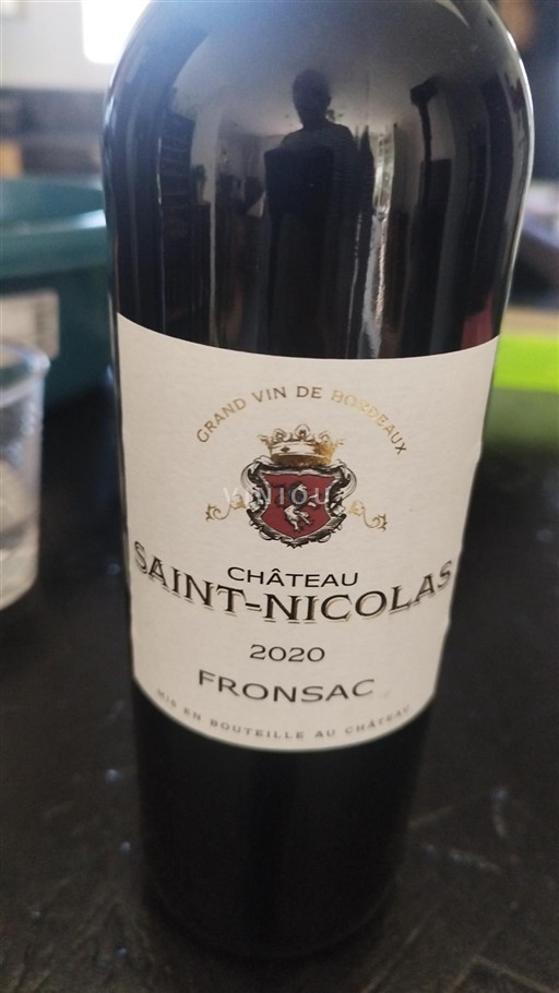 Bordeaux Fronsac Château Saint-Nicolas 2020