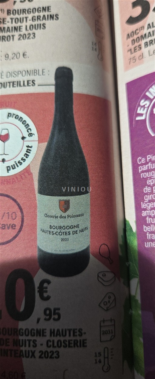 Borgogna Hautes Côtes de Nuits Closerie des Pointaux 2023