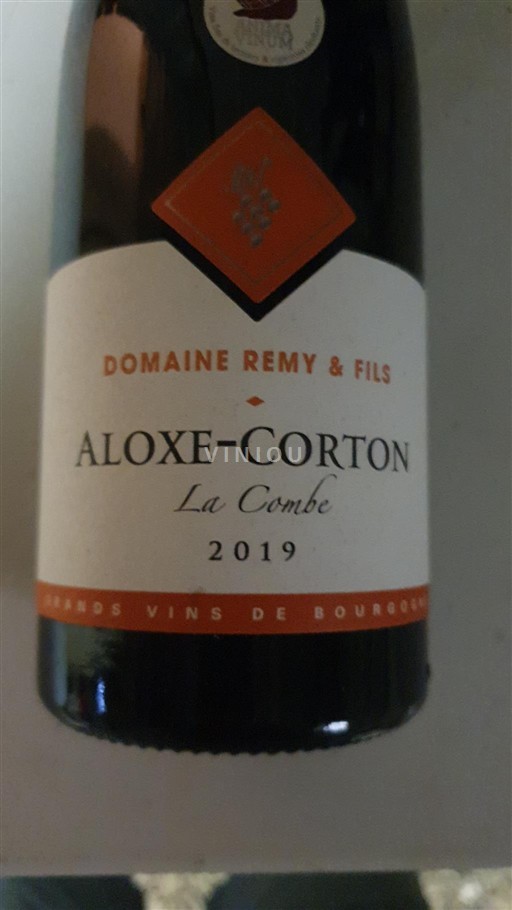 Vin Rouge sec La Combe Domaine Remy & Fils 2019 France Bourgogne Aloxe-Corton AOC Grand Cru