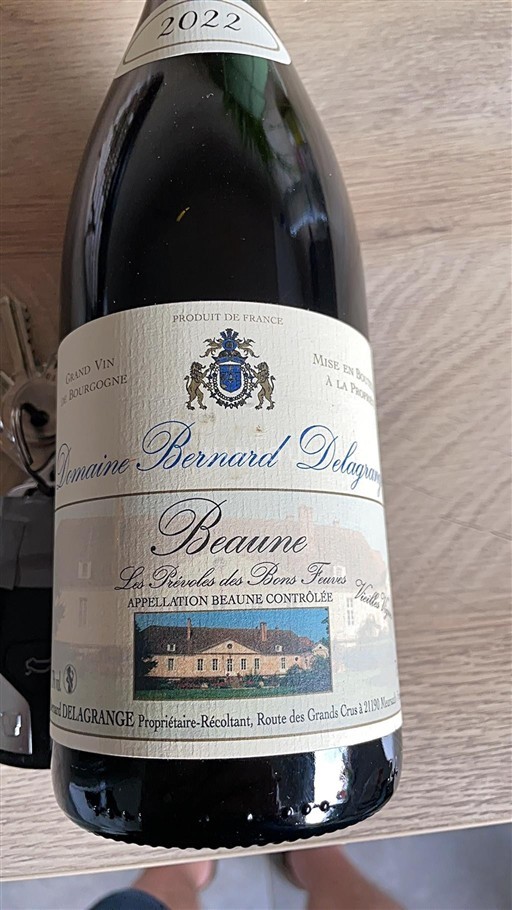 Burgundi Beaune Domaine Bernard Delagrange Les Pérolles des Bons Feuves 2022