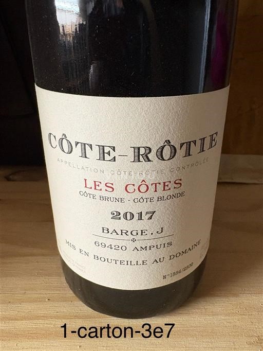 Rhônevallei Côte-rôtie Barge J Les Côtes 2017