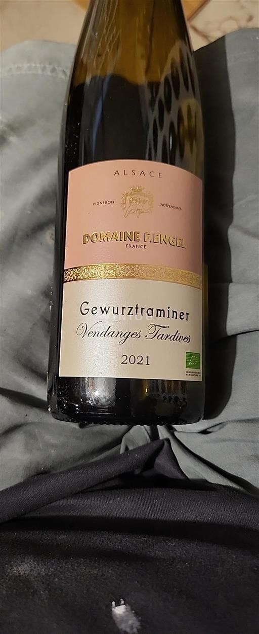 Alsace Vendanges Tardives Domaine F. Engel Vendanges Tardives 2021