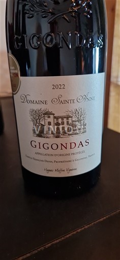 Rhône Valley Gigondas Domaine Sainte Anne 2022