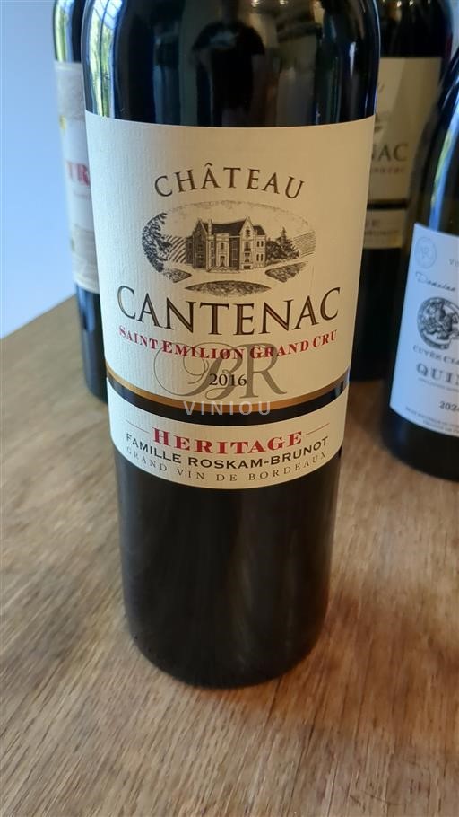 Burdeos Saint-Émilion Gran Cru Château Cantenac Heritage 2016
